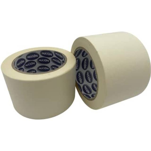 "Twin Pack Premium Masking Tape - 50m x 72mm (3"") - Painting & Decorating Strong Adhesive Tape - 2 Rolls (72mm x 50m)"
