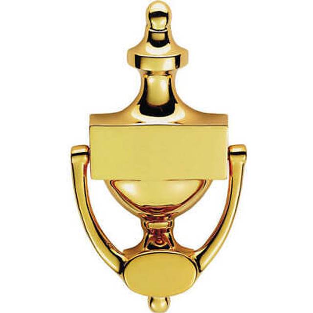 Victorian Urn Front Door Knocker - 196mm Height - Polished Brass Traditional
