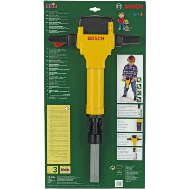 Theo Klein 8405 Bosch Breaker Hammer I Battery-Powered up-and-Down Motion of Drill Bit I With Motor Sound and Flashing Light I Dimensions: 28 cm x 7