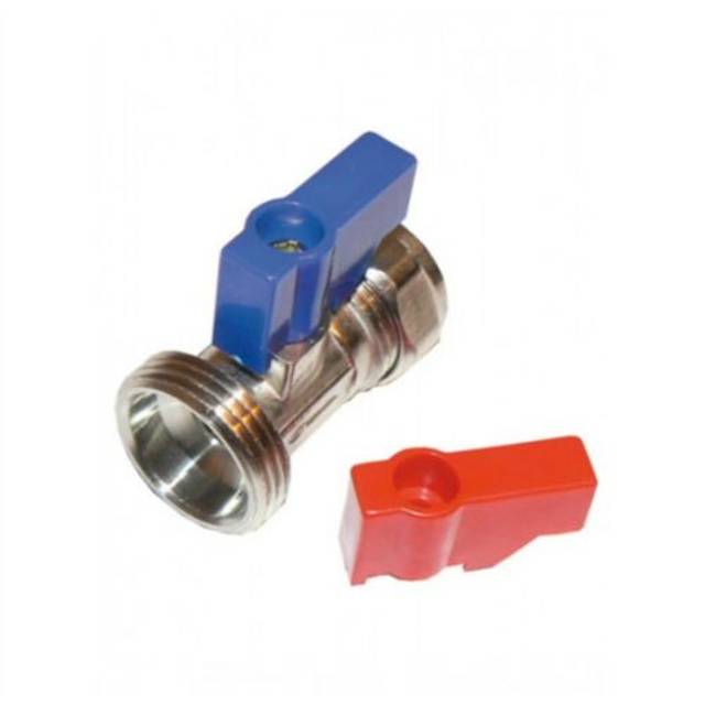 X2 plumb-pak washing machine/dishwasher tap straight connector 15mm x 3/4 inch