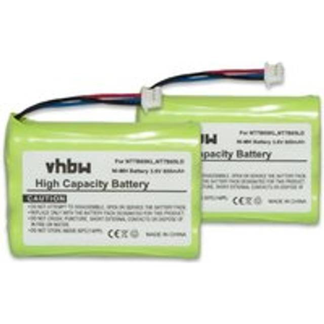 2x Ni-MH Battery Set 800mAh (3.6V) for Wireless Landline Telephone Phone Polycom kirk 3040, kirk 4020, kirk 4040 :CPH-464Q3S, NT7B65KL, NT7B65LD.