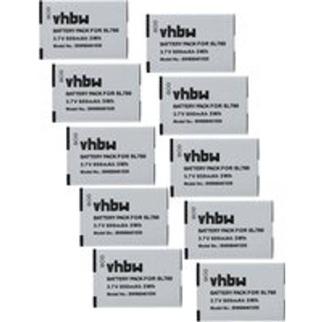 Vhbw - 10x Battery compatible with Bintec-Elmeg D141 dect Wireless Landline Phone (800mAh, 3.7 v, Li-Ion)