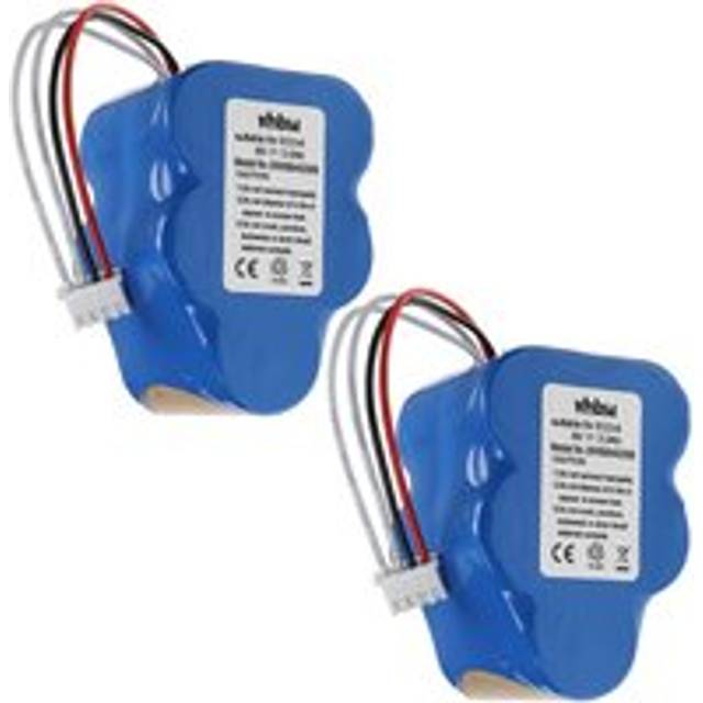 Vhbw - 2x Replacement Battery compatible with Ecovacs Deebot D73, D76, D710, D720, D730, D760 Vacuum Cleaner (3000mAh, 6 v, NiMH)