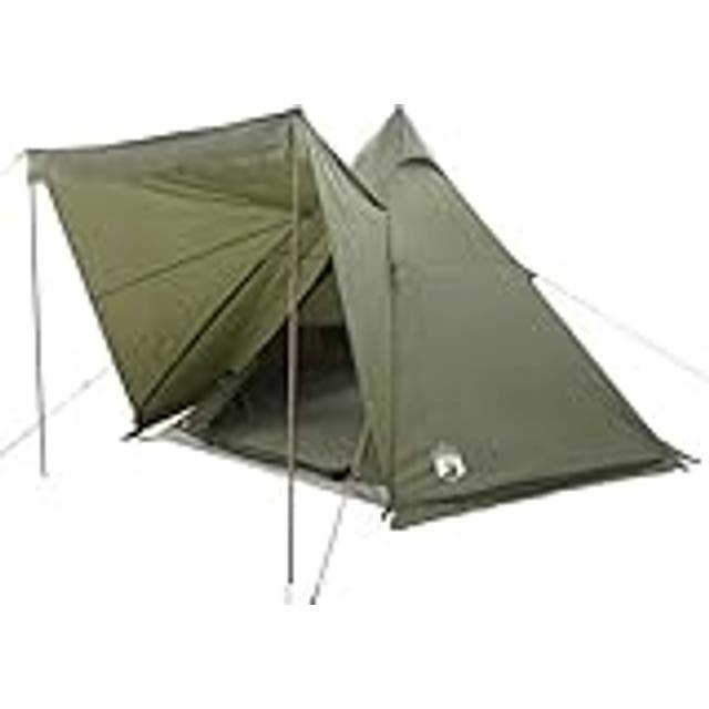 vidaXL Family Tent Tipi 6-Person Olive Green Waterproof
