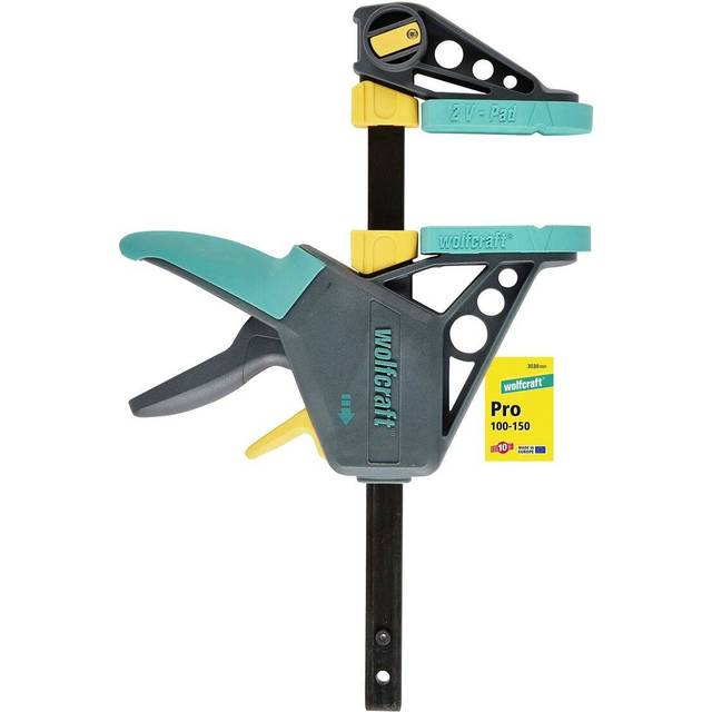 wolfcraft Enhandstving EHZ "PRO" 100/150 mm I 3030000 I Enhandstvingen för proffs - spänna och lossa med bara en hand