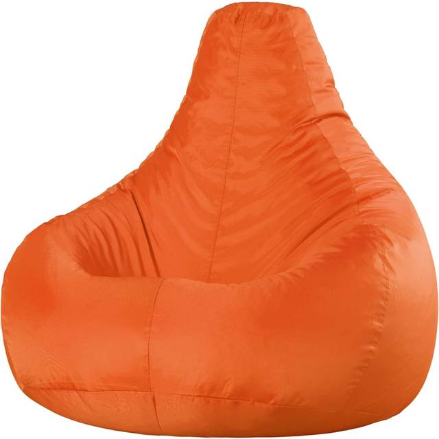 Recliner Indoor Outdoor Bean Bag Khaki Bean Bag Chair - Orange - One Size