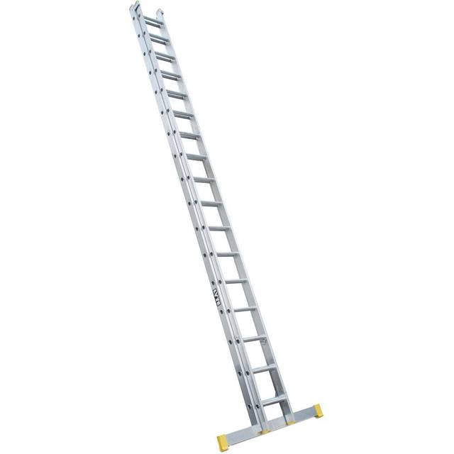 Lyte En131-2 Professional 2 Section Extension Ladder 2X15 Rung, Silver