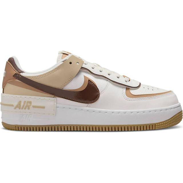 Nike Air Force 1 Shadow löparskor dam, Sail Flax Sesame Brown, 36.5 EU