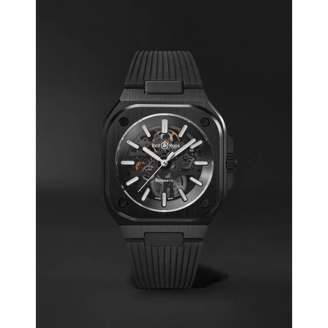 Bell & Ross - BR 05 Skeleton Automatic 41mm Black Ceramic and Rubber Watch, Ref. No. BR05A-BL-SK-CE/SRB - Men - Black