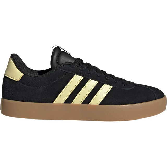 adidas Kvinnor VL Court 3.0 Sneakers, Core Black/Almost Yellow/Ftwr White, 36 2/3 EU