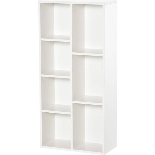 Homcom Bookcase Modern Bookshelf Cabinet For Home Office In White - One Size