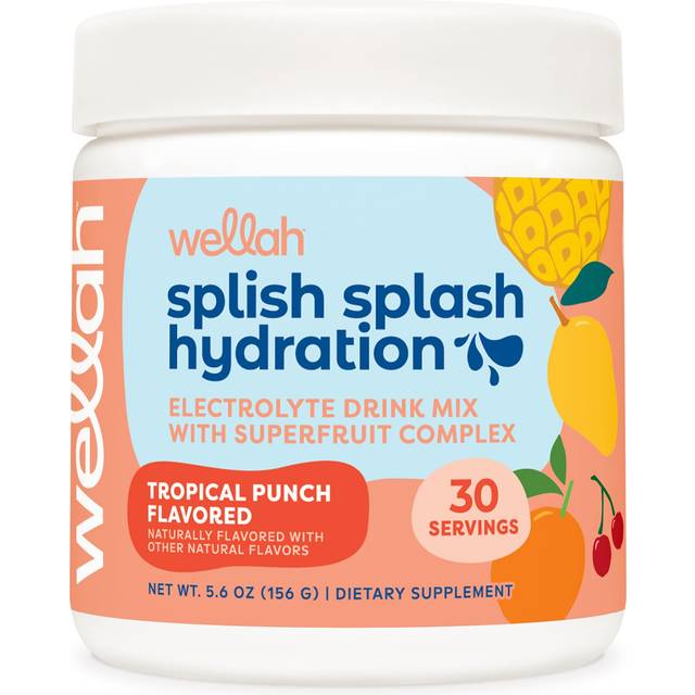 Wellah  Splish Splash Hydration  Tropical Punch  5.6 oz (156 g)