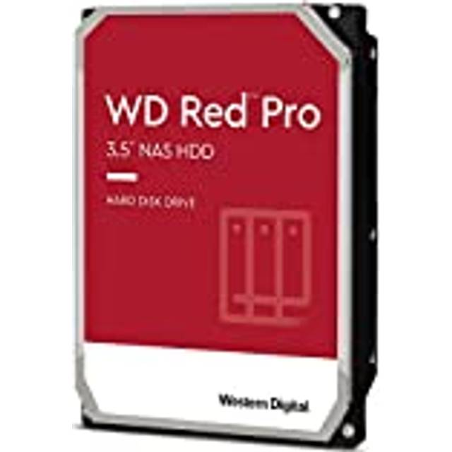 WD Red Pro 4 TB NAS 3,5 tum intern hårddisk – 7 200 varv/rpM-klass, SATA 6 Gb/s, CMR, 256 MB cache