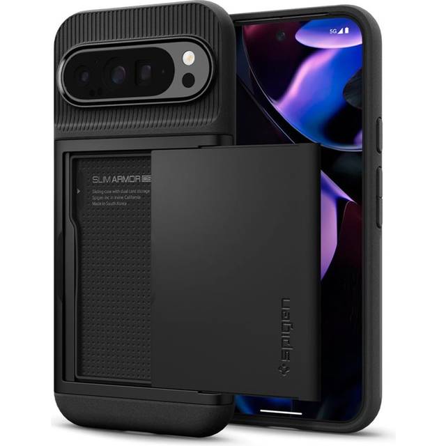 Spigen Slim Armor CS Case Kompatibel med Google Pixel 9 Pro XL [Made for Google] Skal Fodral -Svart