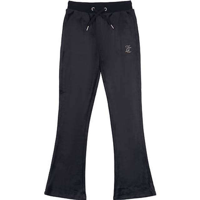 Juicy Couture, Trousers, female, Black, 15 Y, Diamante Logo Bootcut Joggers