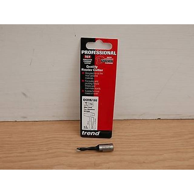 Trend dom/05 5mm tct festool df500 domino tenons dowel slotting drill bit