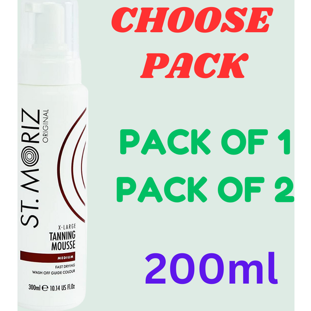 St moritz instant tan self tanning mousse medium golden glow 200ml free delivery