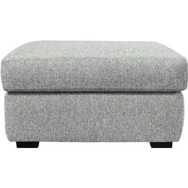 G Plan Seattle Footstool - Leather Grade L - Metal Castor Feet - Without Heated Seats