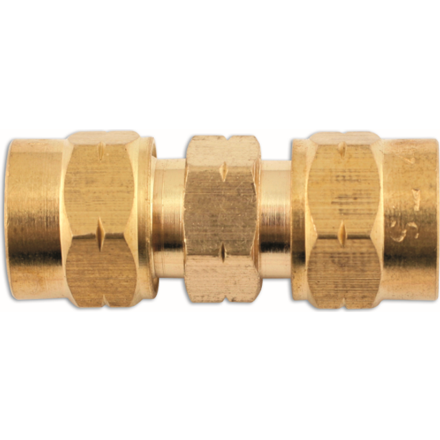 CONNECT Pipe Connector - Straight Brass - 8.0mm - Pack of 10 - 31155
