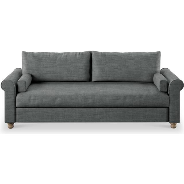 Soho Traditional Feather 3 Seater Sofa | Grey or Natural | Roseland