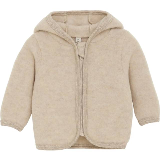 Huttelihut - Jacka Ears Wool Fleece (S) Camel Melange - Brun