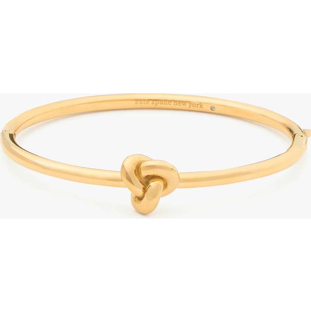 kate spade new york Cubic Zirconia Polished Knot Bangle, Gold