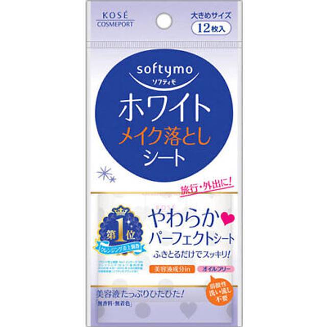 Kose - Softymo Makeup Removal Sheet White - 12 pcs