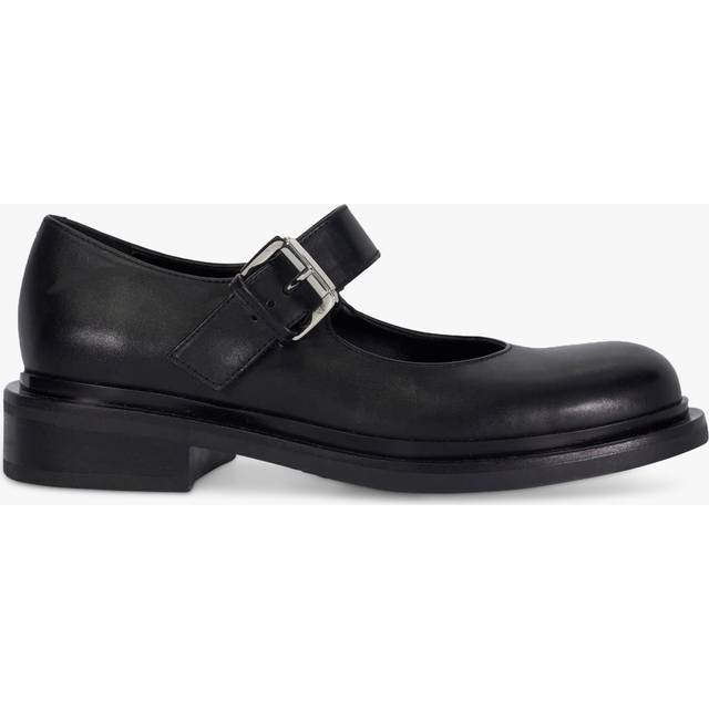 Dune London Huckle Leather Chunky Shoes, Black