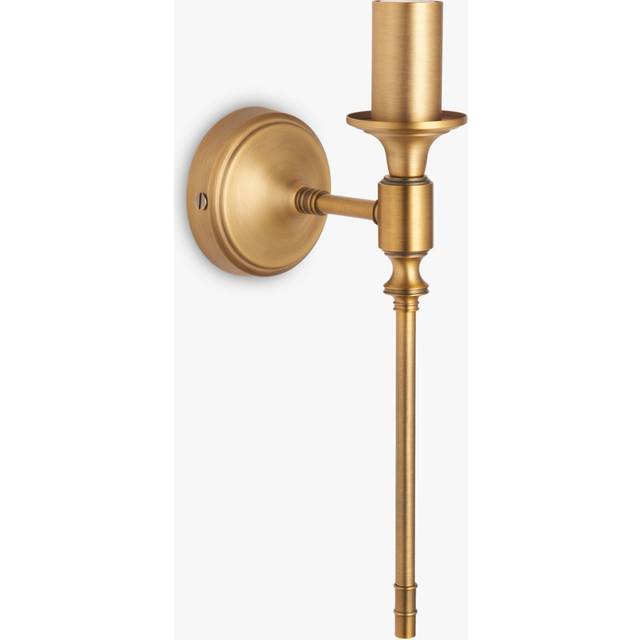 John Lewis Hart Wall Light Fitting, Antique Brass