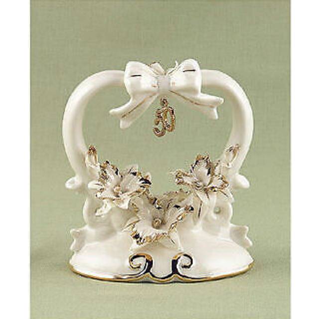 Hortense B Hewitt 32638 50th Anniversary Porcelain Cake Top