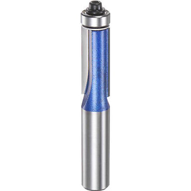 Flush trim router bits 1/2" shank 1/2" dia for woodworking silver blue