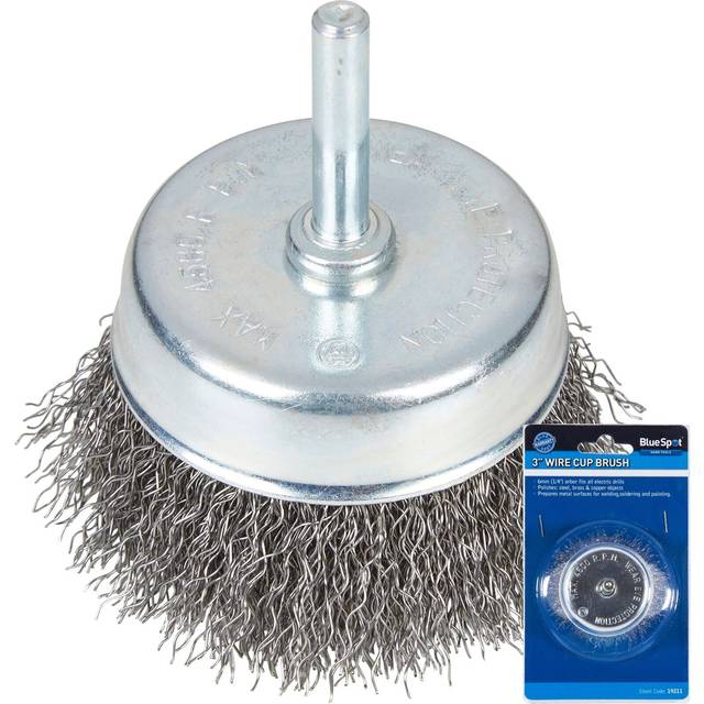 Rotary cup steel wire brush crimp wheel for drill 75mm 3" 19211