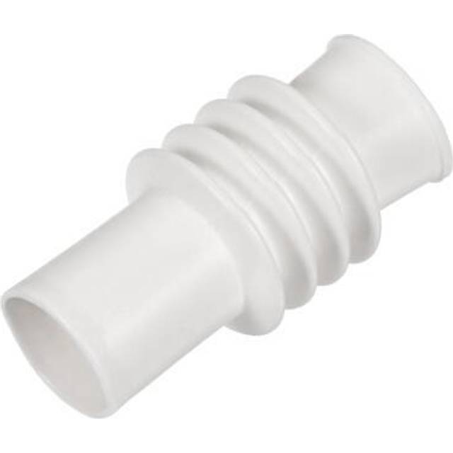 Washing Machine Drain Hose, 15mm Inner Dia 50mm Length Corrugated Pipe White