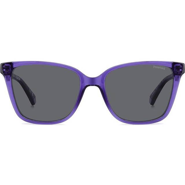 Polaroid Junior PLD 8062/S B3V/M9 Sunglasses Polycarbonate Violet Grey Squared Polarized
