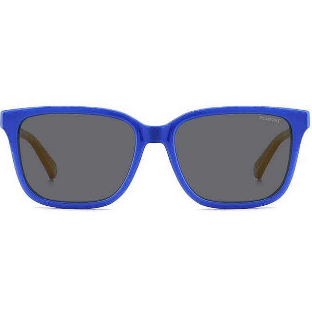 Polaroid Junior PLD 8063/S DCD/M9 Sunglasses Polycarbonate Blue Grey Squared Polarized