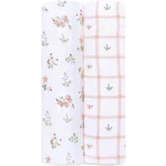 Aden + Anais Pack of 2 Essentials Cotton Muslin Swaddle Blanket - Country Floral (23-19-261)