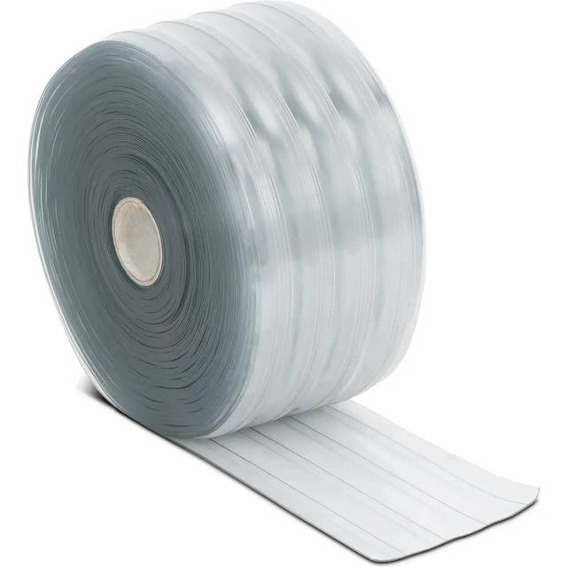 Wiesenfield PVC Strip Curtains - 200 x 2 mm / 50 m - cold-resistant - blue/transparent - grooved WIE-LV-03