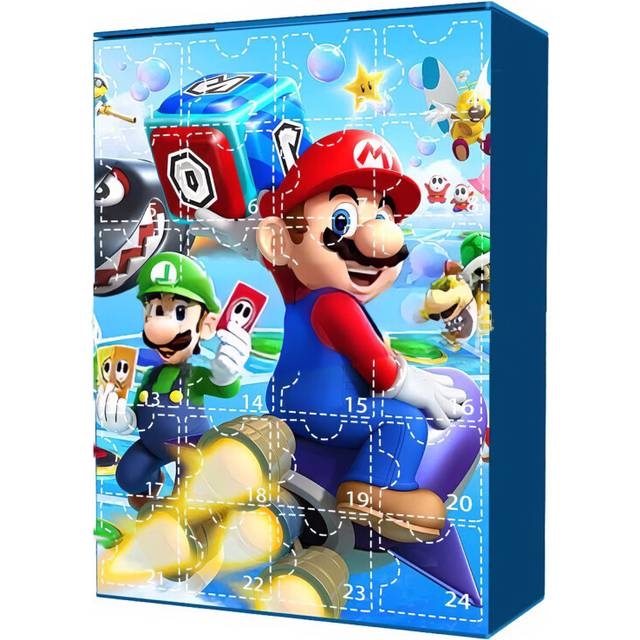 24 Days Mario Christmas Advent Calendar  Xmas Countdown Gifts