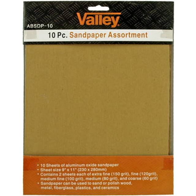 10 Pc. Sandpaper Assortment for Wood