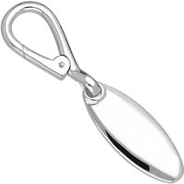 Sterling Silver Lozenge Shape Keyring