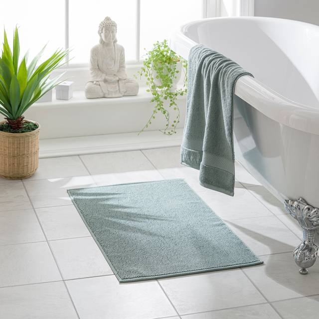 Hotel Heavyweight Terry Bath Mat - Spring Rosemary