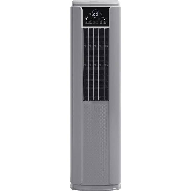electriQ SupremeCool 14000 BTU Quiet Smart Portable Air Conditioner with Heat Pump - Grey