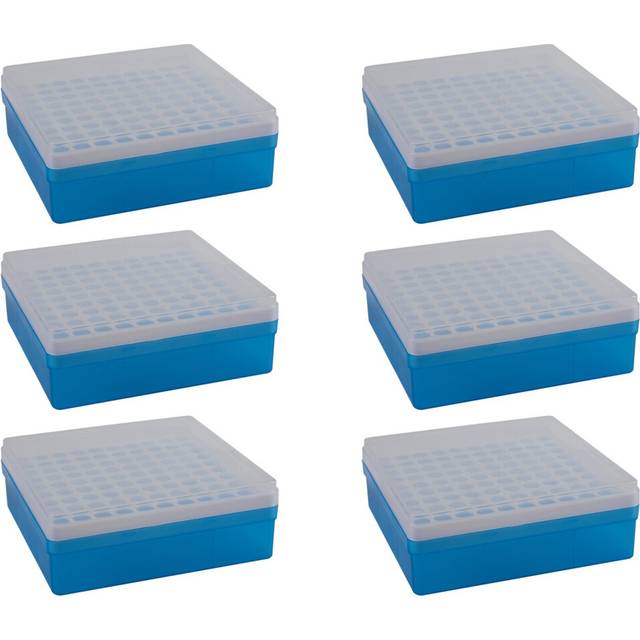 6X Plastic Square 100 Positions Laboratory 1.5Ml Centrifuge Tube Case Box