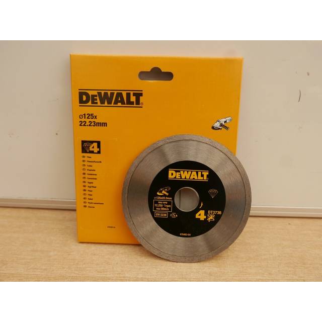 Dewalt dt3736 5" 125mm x 22.2mm diamond cutting disc no 4 tiles ceramics etc