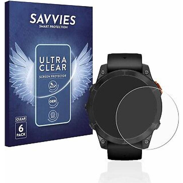 6x screen protector for garmin fenix 7 pro solar (47 mm) protective film