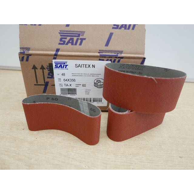 Sait 64mm x 356mm 60 grit sanding belts dewalt d26480 belt sander x 5