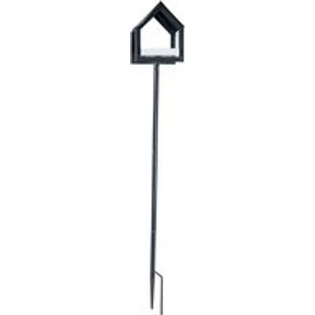 Homescapes Black Standalone Metal Bird Table, 1.3m Tall
