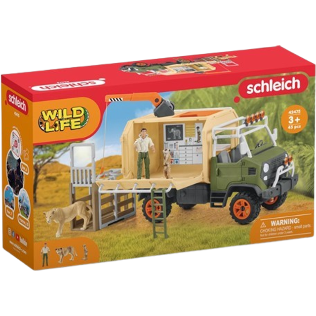 Schleich 42475 Lekset Djurräddning Med Lastbil
