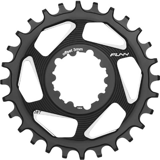 Funn Solo DX Narrow Wide Chainring Direct Mount Boost (SRAM Compatible, Standard, Black, 34T) black