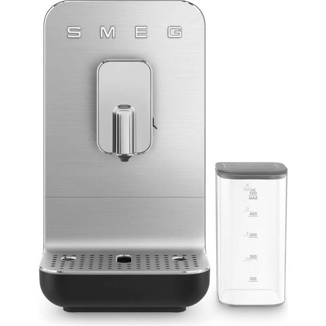 Smeg BCC13BLMUK Black Bean To Cup Coffee Machine with Integrated Milk System